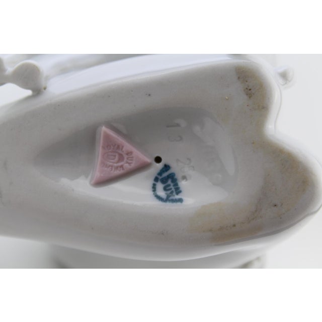 Czech Porcelain Girl with Cat Figurine from Royal Dux, 1960s For Sale - Image 9 of 15