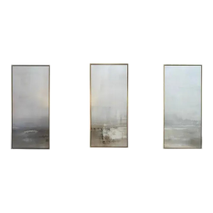 Carol Benson Cobb, Signed Mixed Media Canvas, Dune Triptych, Large Size