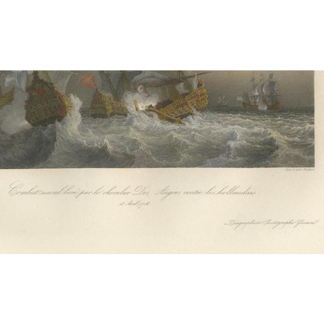 After Baron Théodore Gudin, Chevalier Des Augers Fighting the Dutch, 1840, Engraving For Sale - Image 6 of 10