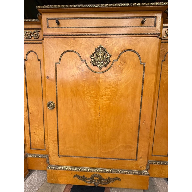 1970s Vintage French Empire Revival Style Sideboard Accent Cabinet For Sale - Image 16 of 18