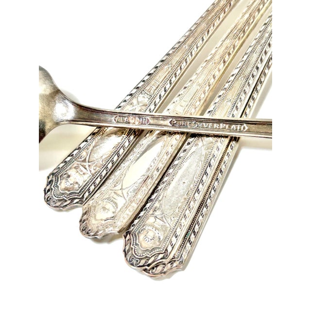 Vintage Silverplate Long Handle Iced Tea Spoons – Set of 13 For Sale - Image 9 of 10