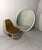 White Round Wooden Wall Mirror, 1970s For Sale - Image 6 of 18