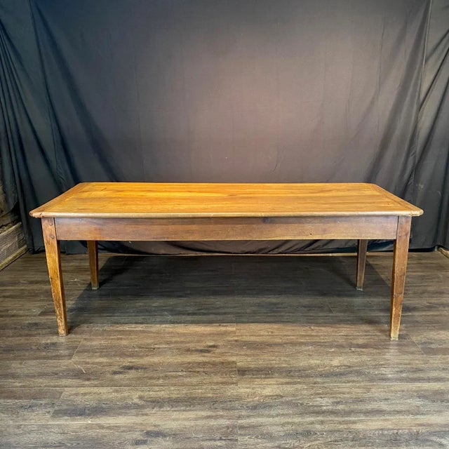 Brown Antique Country French Farmhouse Dining Table From Provence For Sale - Image 8 of 14