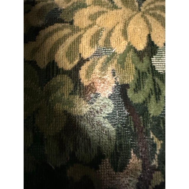 Forest Green Pair of Late 20th Century French Louis XVI Style Armchairs, Scalamandre Marley Forest Green Fabric & Trim For Sale - Image 8 of 9