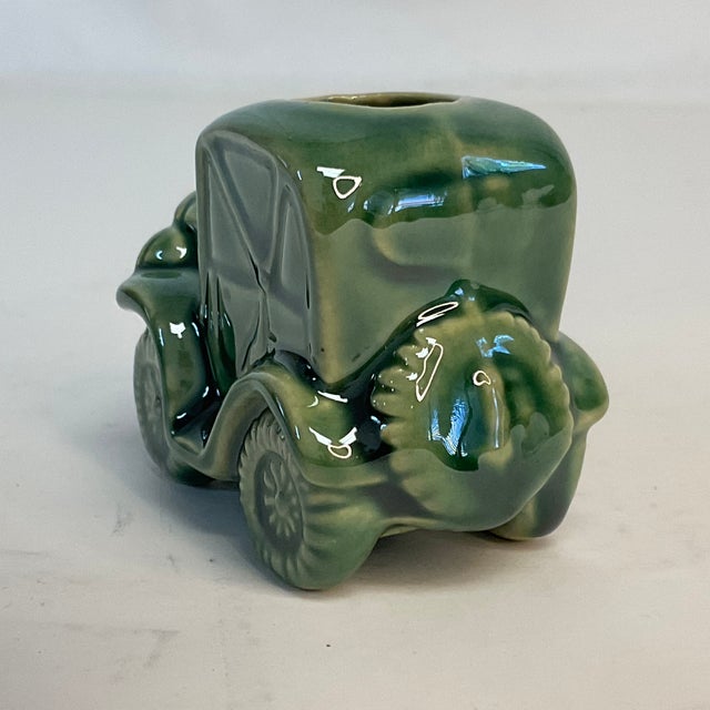 1950s Mid-Century Boho Chic Americana Ceramic Car Toothpick Holder For Sale - Image 9 of 9