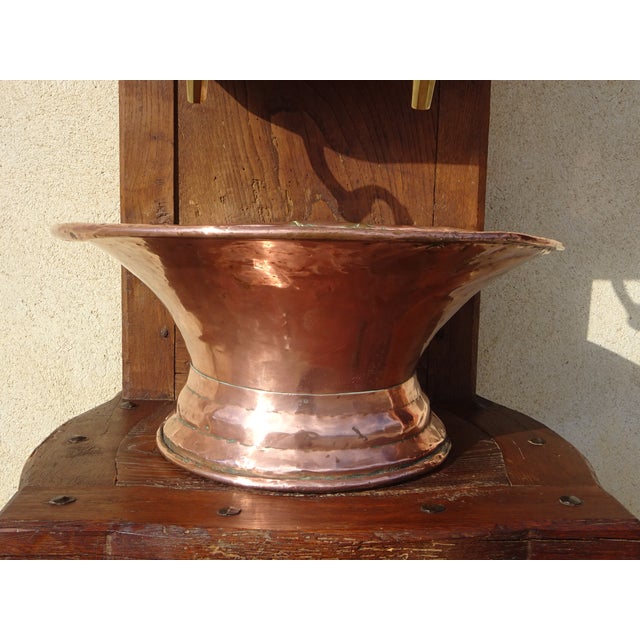 Antique Copper Fountain on Oak Base For Sale - Image 9 of 18