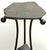 Modern Wrought Iron & Slate Two-Tier Side Table, in the Style of Albert Paley For Sale - Image 4 of 14
