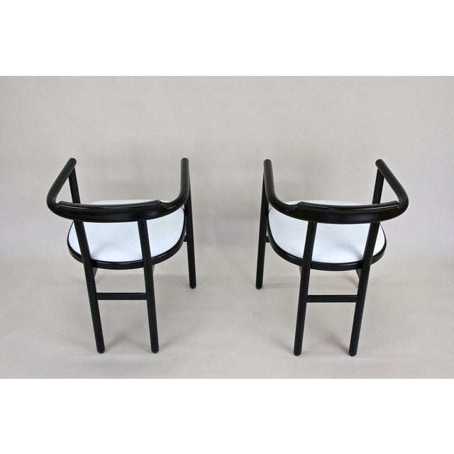 Armchairs with White Leather Upholstery from Thonet, 1980s, Set of 2 For Sale - Image 12 of 18