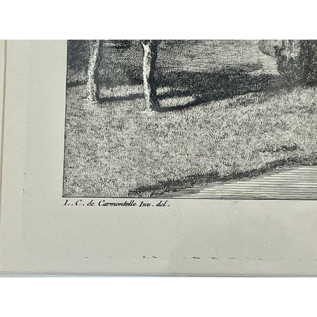 18Th. C. French Print of Versailles Gardens For Sale - Image 10 of 12