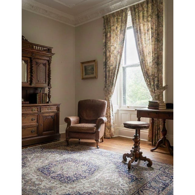 Victorian Revolving Piano Stool on Turned Carved Column with Triple Scroll Support and Leather Top, 1860s For Sale - Image 14 of 15