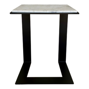 Modern White Marble Accent Table