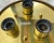 Vintage Art Glass and Gilt Brass Ceiling Lamp For Sale - Image 5 of 7