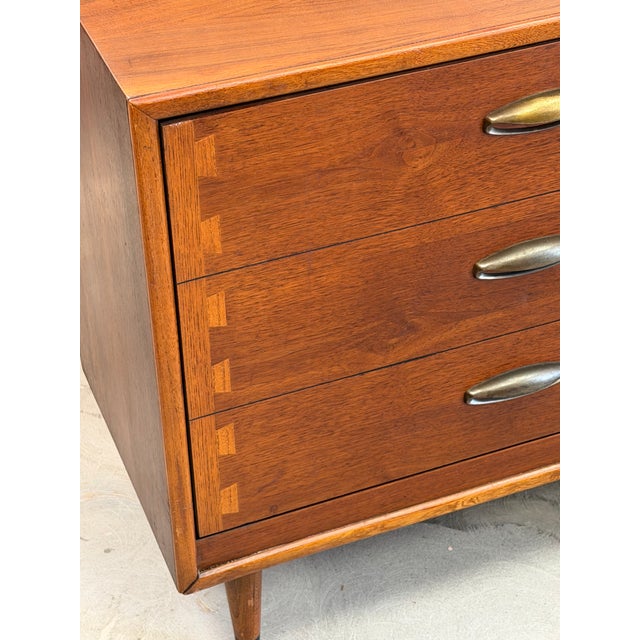 Wood Vintage Mid Century Modern Lane Acclaim Record Holder Cabinet For Sale - Image 7 of 7
