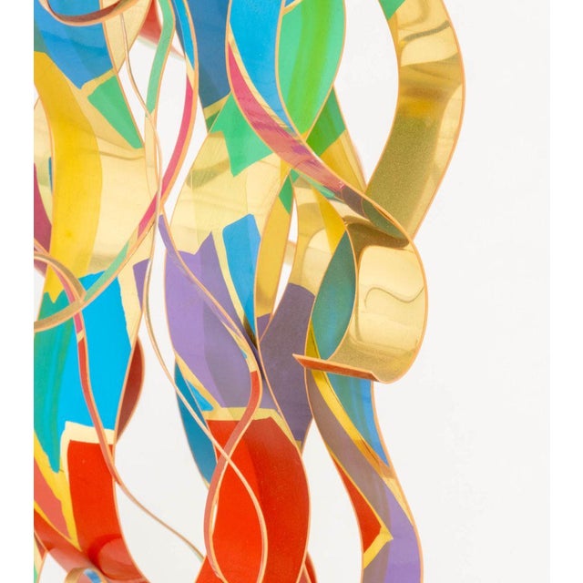 Dorothy Gillespie "Royal Color and Shadow a and B" Enameled Metal Sculpture, 2000 For Sale - Image 10 of 14