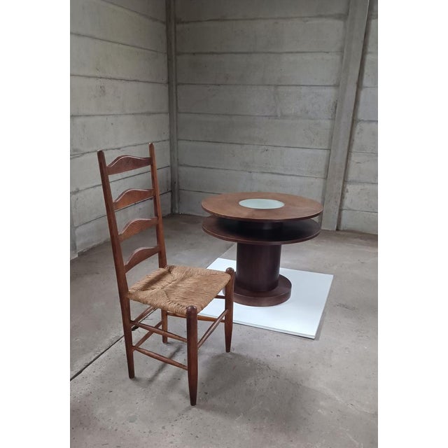 Side Table with Integrated Lamp from De Coene Freres, 1920s For Sale - Image 4 of 11