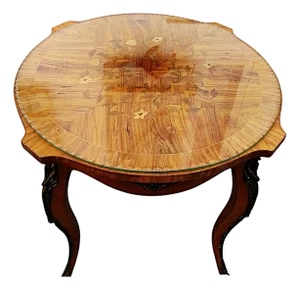 Louis XV Style Marquetry Coffee Table, 1920s