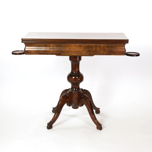 Mid 19th Century Austrian Mahogany Game Table with Concealed Backgammon Board For Sale - Image 13 of 13