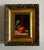 Classic, traditional style petite original oil painting of a mandarin orange. In ornate gold frame. Painting is oil on...