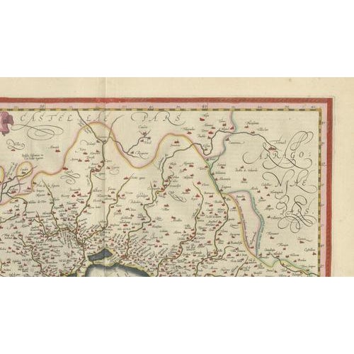 Blaeu Map of Valencia Valentia Regnum, 1642 For Sale - Image 9 of 15