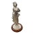 1960s Marcello Giorgio Silver Laminate Maiden Figurine With Kindling For Sale