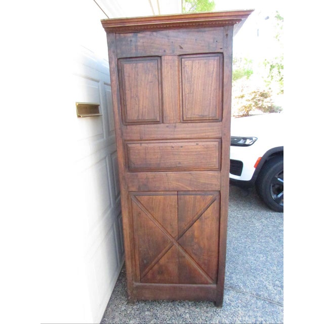 18th. Century Paneled French Armoire From Normandy For Sale - Image 10 of 18