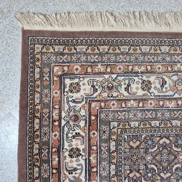1960s Handwoven Wool Herati Rug, 1960s For Sale - Image 5 of 10