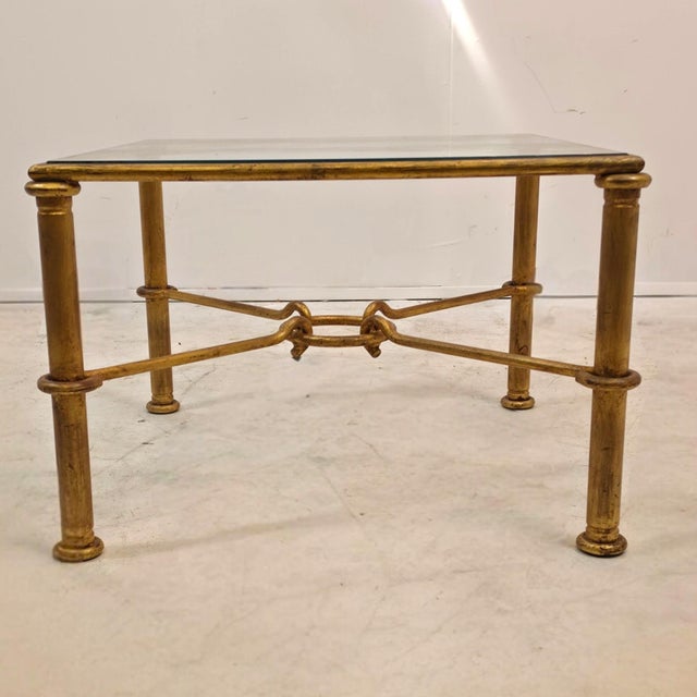 Gold Plated Model Hérmes Coffee Table from Banci, Italy, 1960s For Sale - Image 6 of 7