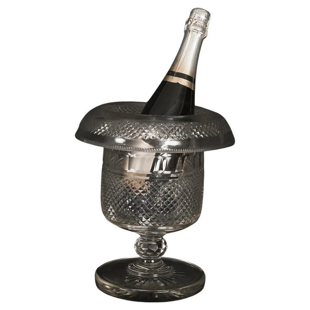 Antique 19th Century English Regency Cut Crystal Wine Champagne Cooler For Sale - Image 10 of 10