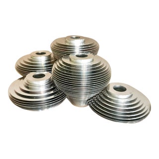 1990s Avedis Baghsarian ''Saturn'' Aluminum Vases For Sale