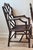 Vintage Chinese Chippendale Organic Bamboo Dining Armchairs - A Pair For Sale - Image 11 of 16