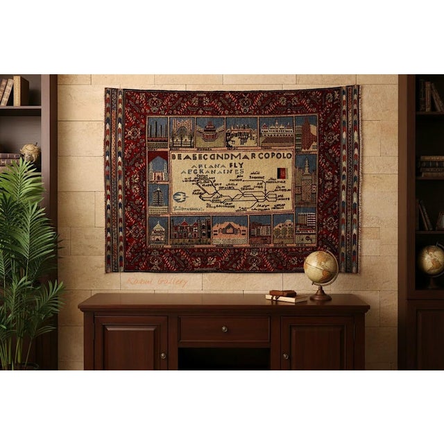Vintage Afghan Hand-Knotted Turkmen Wool Rug, 1950s For Sale - Image 6 of 18