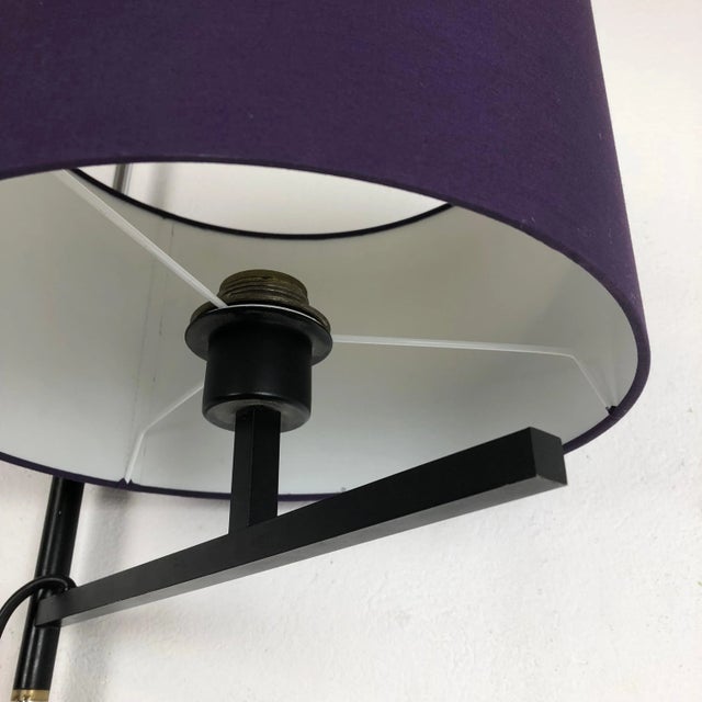 Wood Minimalist Metal Adjustable Wall Light attributed to Cosack, Germany, 1960s For Sale - Image 7 of 18
