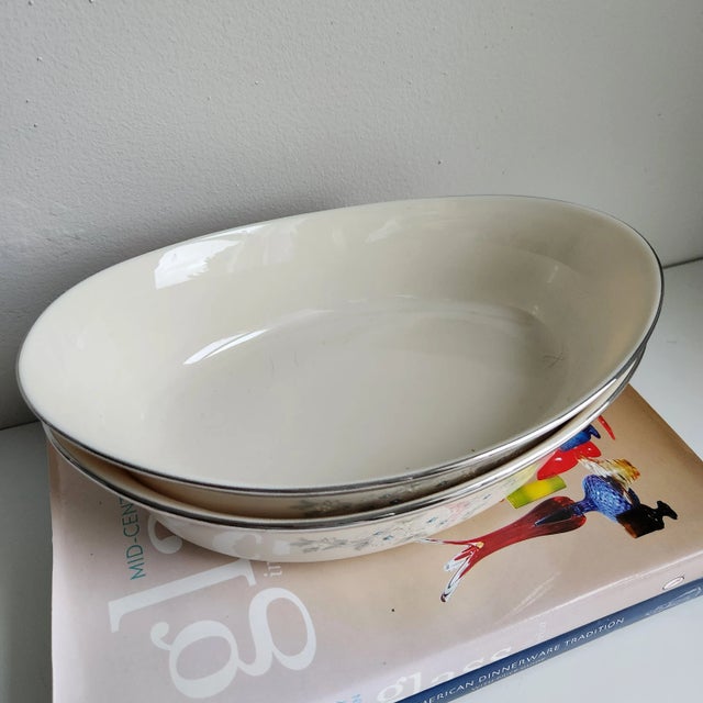 Late 20th Century Late 20th Century Lenox Windsong Vegetable Bowl For Sale - Image 5 of 9
