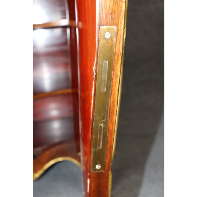 19th C French Louis XV Style Ormolu Mounted Marble Top Cabinet by Droward For Sale - Image 16 of 17
