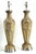Large Lamps Sage Green & Bronze Painted Plaster New Nickel Silver Hardware - Pair For Sale In Miami - Image 6 of 14