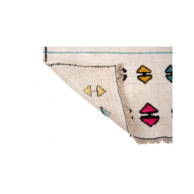 Vintage Hemp Decorative Kilim Rug - 2`4″ X 4`0″ For Sale - Image 4 of 6