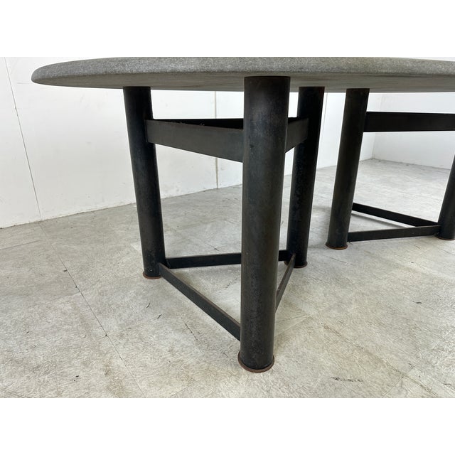 Oval Dining Table in the manner of Jan Vlug, 1970s For Sale - Image 9 of 11