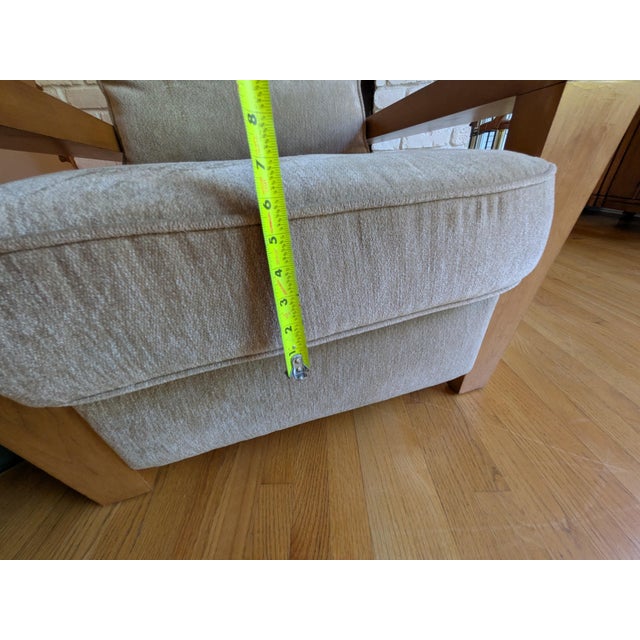 Wood 1990s Vintage Thayer Coggin Lounge Chair For Sale - Image 7 of 9