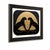 A bold, high‑contrast art piece featuring two mirrored black panthers outlined in gold, positioned against a radiant...