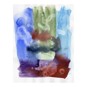 "Winter's Descent" Original Watercolor Painting