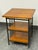 Industrial Iron + Wood Three Tier Side Table For Sale - Image 11 of 12