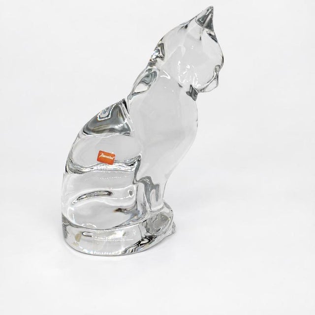 Large Seated Cat from Baccarat For Sale - Image 3 of 9