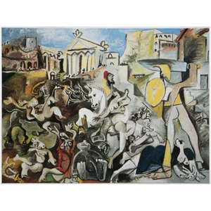 1985 After Pablo Picasso, "The Abduction of Sabines" Parisian Full-Color Print