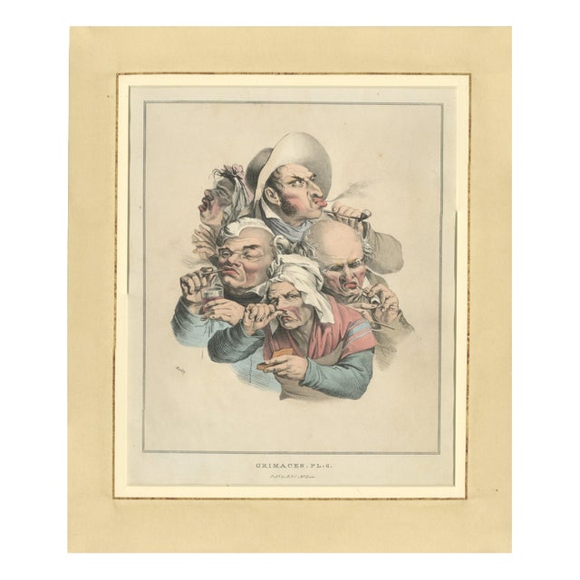 Satirical Caricature, 1800s, Paper For Sale