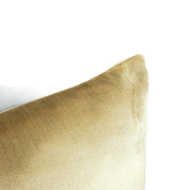Jim Thompson Vesper in Camel Velvet Pillow Cover For Sale - Image 4 of 8