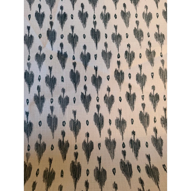 Textile Peter Fasano Darta Linen Fabric 9 Yards Dar9 - Cyan For Sale - Image 7 of 9