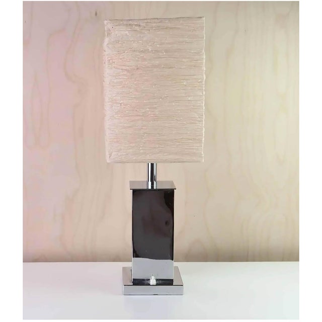 Modern Mid-Century Modern English Chrome Table Lamp, 1970s For Sale - Image 3 of 8