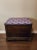 Antique French Oak Coffer Blanket Chest Storage Bench With Modern Trompe L’oeil Faux Cushioned Seat For Sale - Image 9 of 12