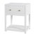 White Nora 21 in. W Rectangular Wood 1 Drawer Small Nightstand with Lower Open Shelf, Textured White For Sale - Image 8 of 8