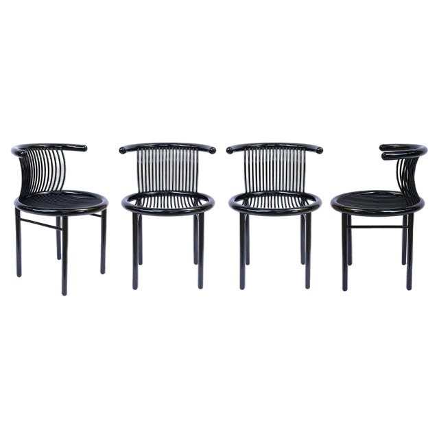 Vintage Circo Chairs by Jutta and Herbert Ohl for Lübke, Germany, 1980s, Set of 4 For Sale